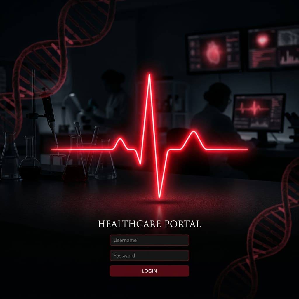 Medical Background Neon